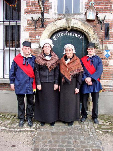 patroonsfeest2009_24a.JPG - vlnr.  Ludo Boeckx, Nicky Boeckx, Marie-Louise Van Grieken, Davy Van Kerckhoven